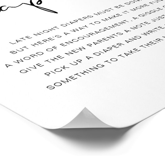 Minimale nachtelijke moderne ADELLA-scherm P Poster (Hoek)