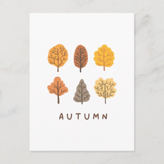 Minimale najaarstructuur briefkaart (Voorkant)