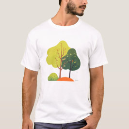 Minimale Natuur Boom Unisex Casual T-Shirt