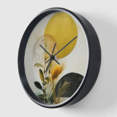 Minimale Natuur Illustratie Wandklok (Hoek)