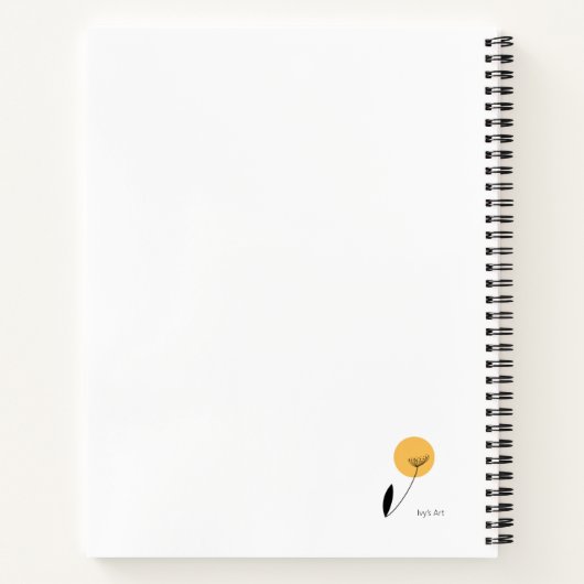 Minimale natuur notebook notitieboek (Achterkant)