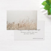 Minimale natuur winkel bedankkaart met korting visitekaartje (Bureau)