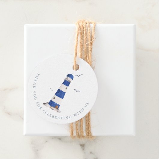 Minimale Nautical Sailboat Baby shower Ahoy Boy's Bedankjes Labels (In situ)