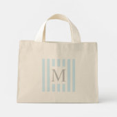 Minimale Nautische Stijl Boodschappentas Mini Tote Bag (Achterkant)