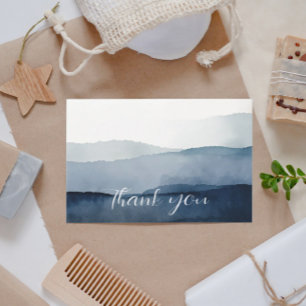 Minimale Nautische Waterverf Bedankkaart