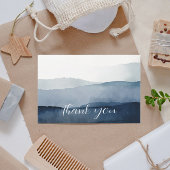 Minimale Nautische Waterverf Bedankkaart