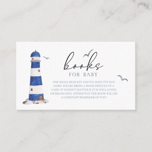 Minimale Nautische Zeilboot Ahoy Boy Boeken voor B Informatiekaartje (Voorkant)