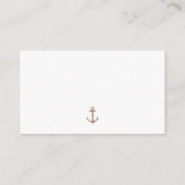 Minimale Nautische zeilboot Ahoy Boy's Luier Raffl Informatiekaartje (Achterkant)