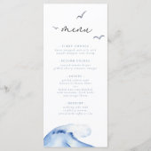 Minimale Nautische Zeilboot Ahoy Boy's Menu (Voorkant)