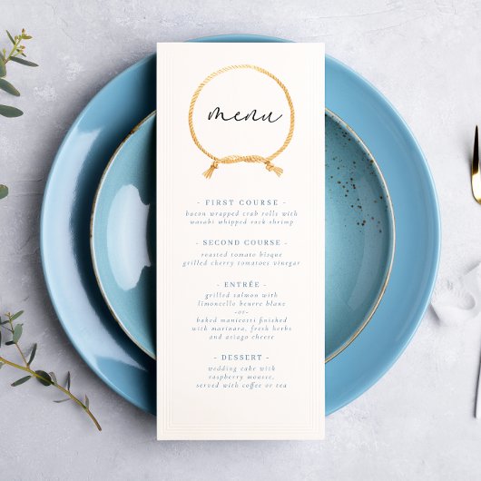 Minimale Nautische Zeilboot Ahoy Boy's Menu