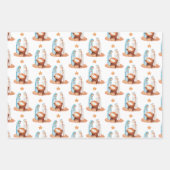 Minimale navigatieschermen kerstpatronen inpakpapier vel (Voorkant)