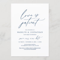 Minimale Navy, Liefde is geduldig, trouwen uitgest