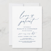 Minimale Navy, Liefde is geduldig, uitgesteld huwe Kaart (Voorkant)