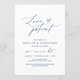 Minimale Navy, Liefde is geduldig, uitstel van huw Kaart