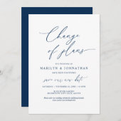 Minimale Navy, Wijziging van plannen, trouwdatum v Kaart (Voorkant / Achterkant)