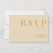 Minimale Nederlandse Witte RSVP Kaart (Achterkant)