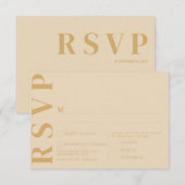 Minimale Nederlandse Witte RSVP Kaart (Voorkant / Achterkant)