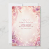 Minimale neon botanische trouwframe kaart (Achterkant)