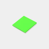 Minimale Neon Green Plain Solid Color Post-it® Notes (Schuin)