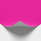 Minimale Neon Pink Plain Solid Color Cadeaupapier (Hoek)
