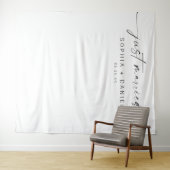 Minimale Net gehuwde achtergrond voor weddenschapp Wandkleed (In Situ (horizontaal))