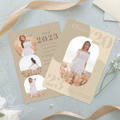 Minimale neutraal Tonen Geometrische foto-Afstuder Kaart