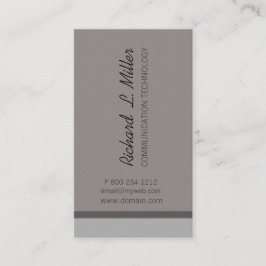 Minimale neutrale bedrijfstechnologie van het up-t visitekaartje