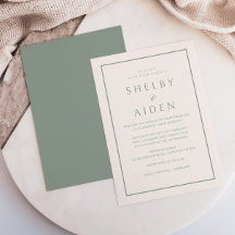 Minimale Neutrale Elegante Moderne Bruiloft