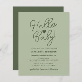 Minimale neutrale Hallo Baby shower
