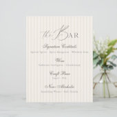 Minimale neutrale huwelijksbarmenu (Staand voorkant)