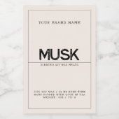 Minimale neutrale, moderne elegante sojafsmelten voedselcontainer etiket (Enkel label)