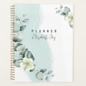 Minimale neutrale Sage Floral Planner (Voorkant)