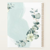 Minimale neutrale Sage Floral Planner (Achterkant)