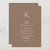 Minimale neutrale uitnodiging voor weddenschappen (Voorkant / Achterkant)