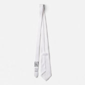 Minimale New Dad Simple Black Typografie Stropdas (Achterkant)