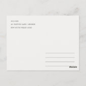 Minimale New York City Skyline Aquarel Reis  Briefkaart (Achterkant)