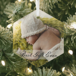 Minimale Newborn Best Cadever Ever Custom Photo Glas Ornament