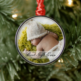 Minimale Newborn Best Cadever Ever Custom Photo Metalen Ornament
