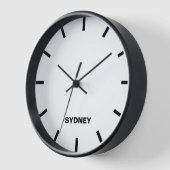 Minimale Newsroom-muur in Sydney Time Zone (Hoek)