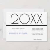Minimale nieuwjaarse feestdag | Uitnodiging (Voorkant)