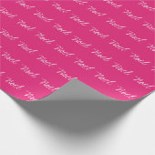 Minimale Noel typografie magenta wit Cadeaupapier (Hoek)