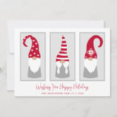 Minimale Noordse Kerstmis Feestdagenkaart (Voorkant)