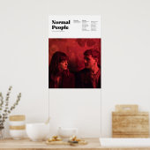 Minimale normale mensen poster (Keuken)