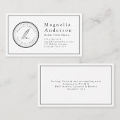 Minimale notarisstempel visitekaartje (Voorkant / Achterkant)