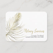 Minimale Noteerservices Gold Earthy Square Visitekaartje (Voorkant)