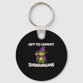 Minimale Off Commit Streken Grappige Tovenaar Sleutelhanger (Voorkant)