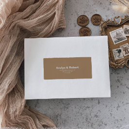 Minimale officiële bruine bruidebruine bruidebruin etiket