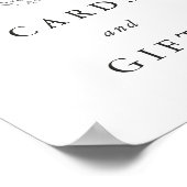 Minimale officiële Monogram bruiloft-kaarten en -c Poster (Hoek)