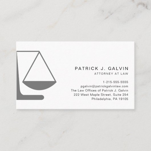 Minimale officier van justitie visitekaartje (Voorkant)