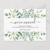 Minimale olievlek aankondigingskaart (Voorkant)